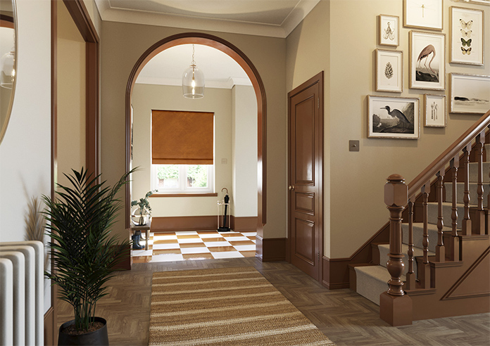 Odessa Velvet, Rust - Roman Blind - Image 6